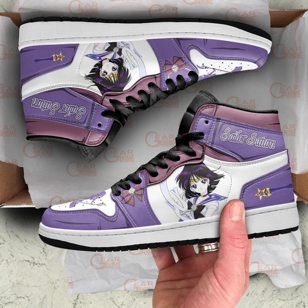 Sailor Saturn JD1s Sneakers Sailor Anime Shoes, Air Jordan Hightop