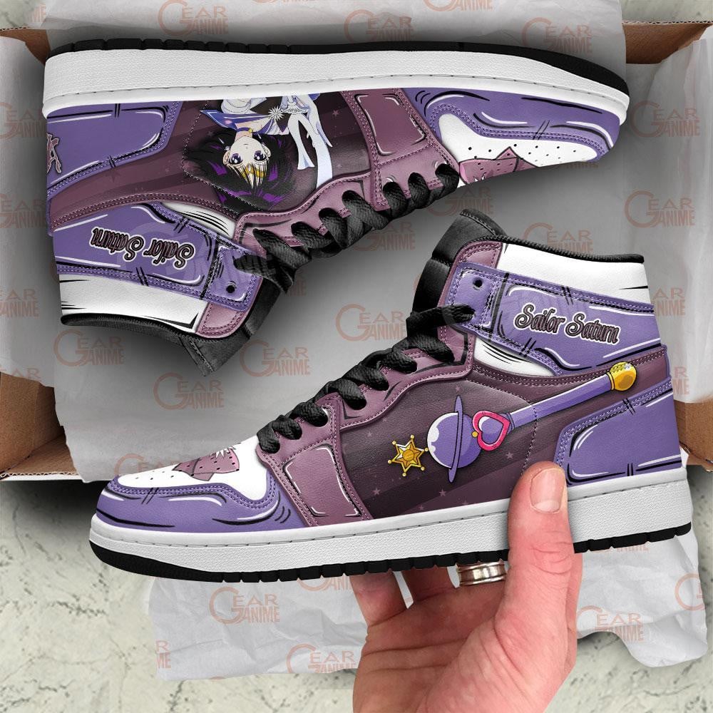 Sailor Saturn JD1s Sneakers Sailor Anime Shoes, Air Jordan Hightop
