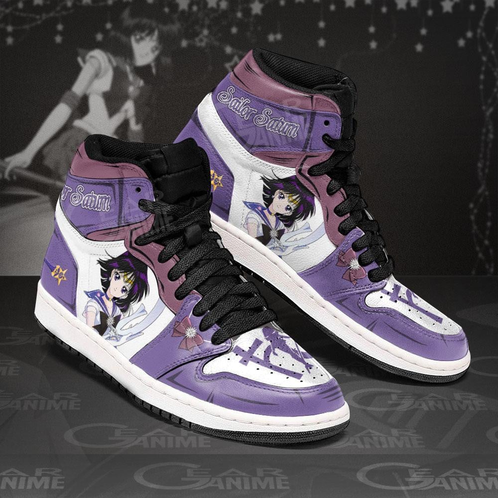Sailor Saturn JD1s Sneakers Sailor Anime Shoes, Air Jordan Hightop