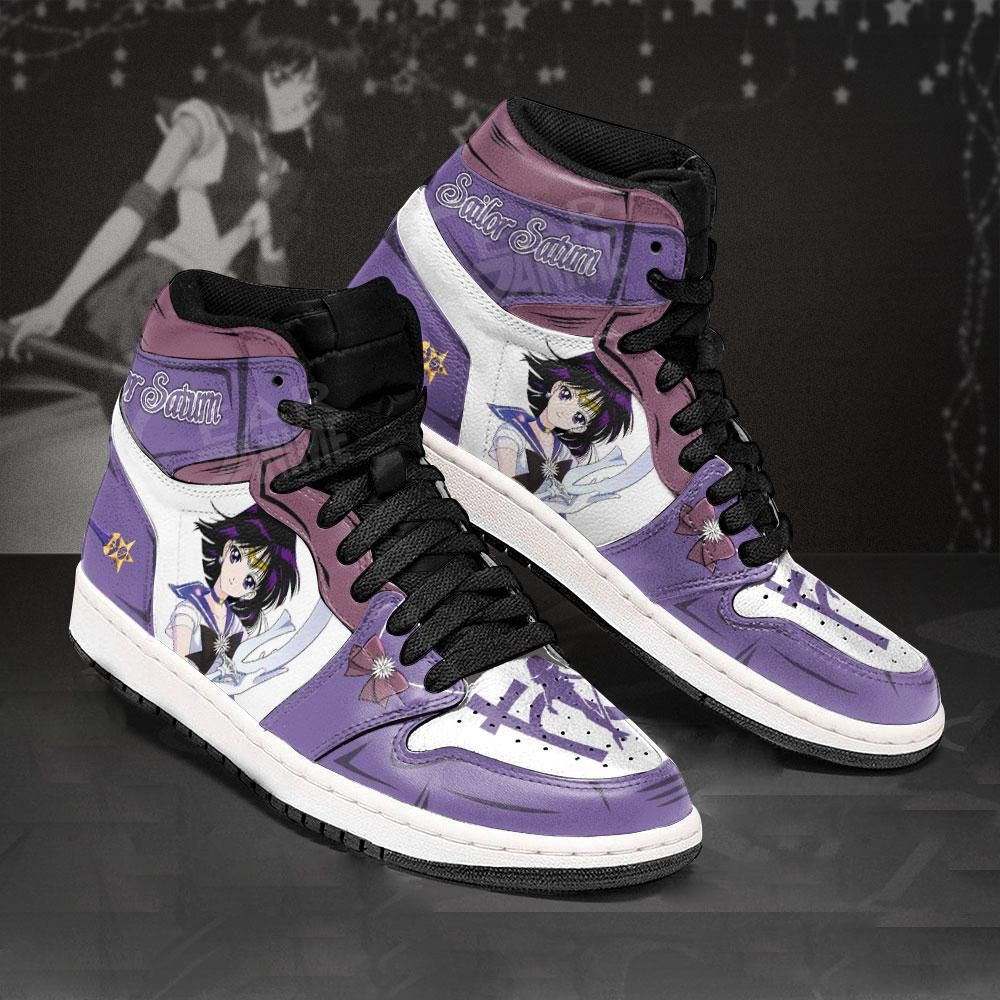 Sailor Saturn Sailor Moon Anime 1 High Top Air Jordan Sneaker, Air Jordan Hightop