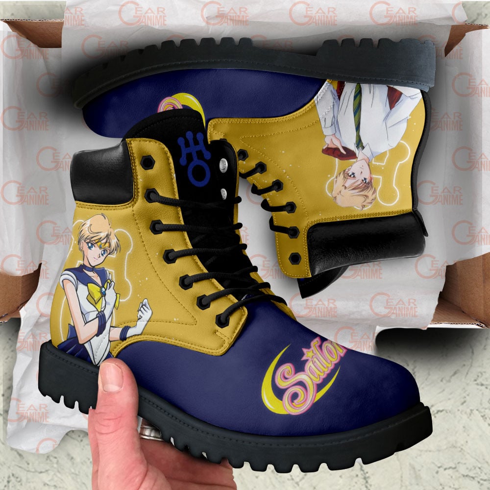 Sailor Uranus Boots Anime Custom Shoes For Fans