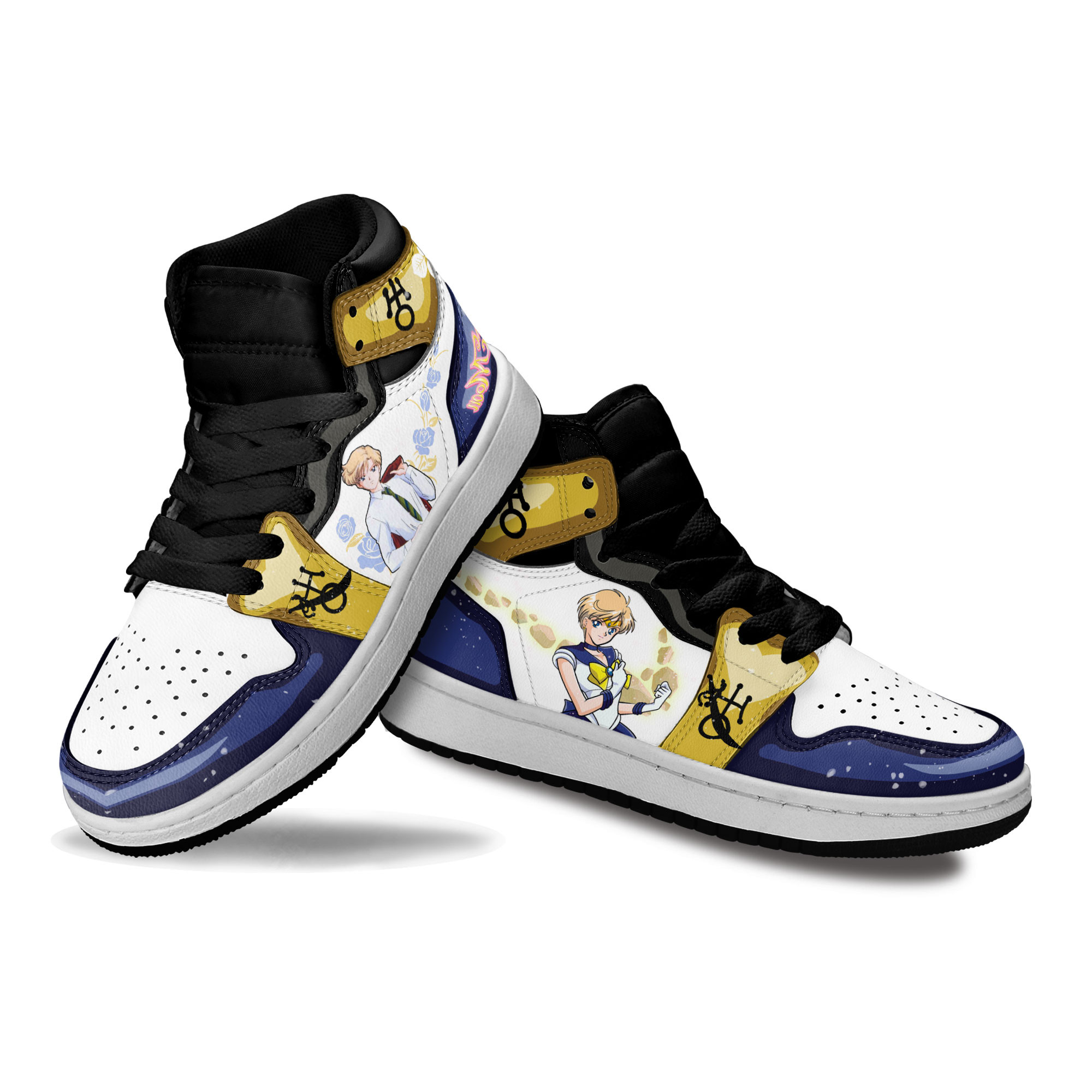 Sailor Uranus Kids Sneakers Custom Sailor Anime Shoes For Kids