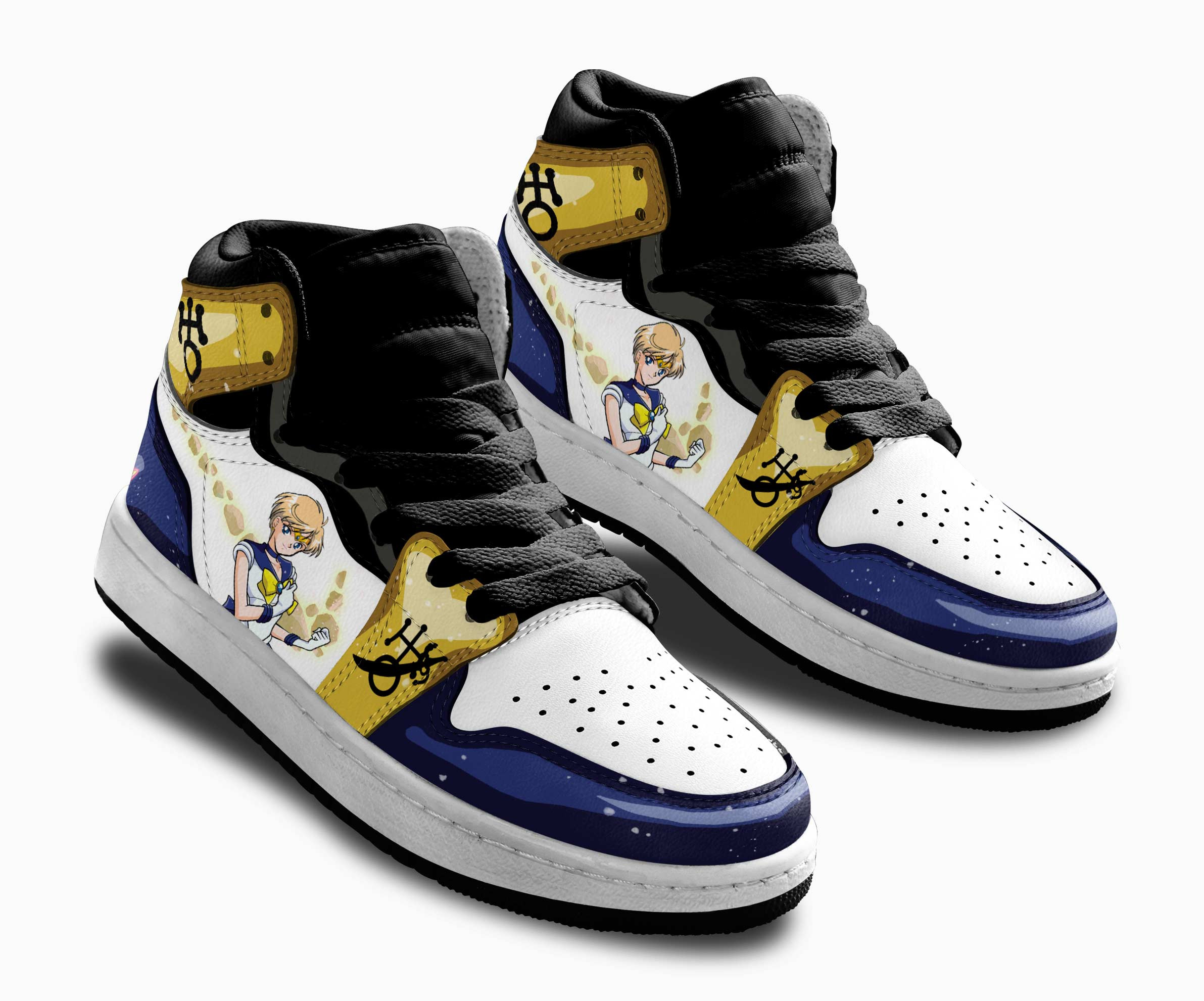 Sailor Uranus Kids Sneakers Custom Sailor Anime Shoes For Kids