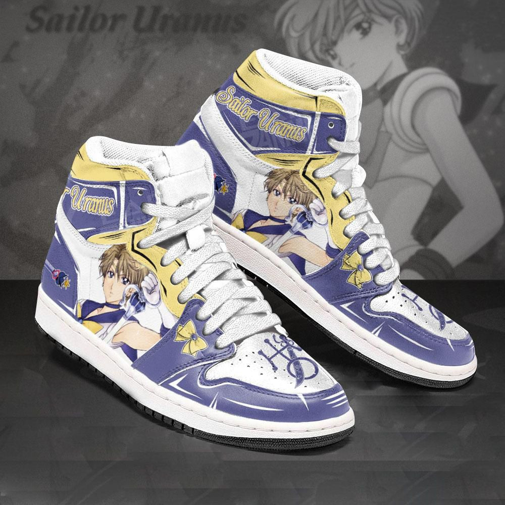 Sailor Uranus Sailor Moon Anime 1 High Top Air Jordan Sneaker, Air Jordan Hightop