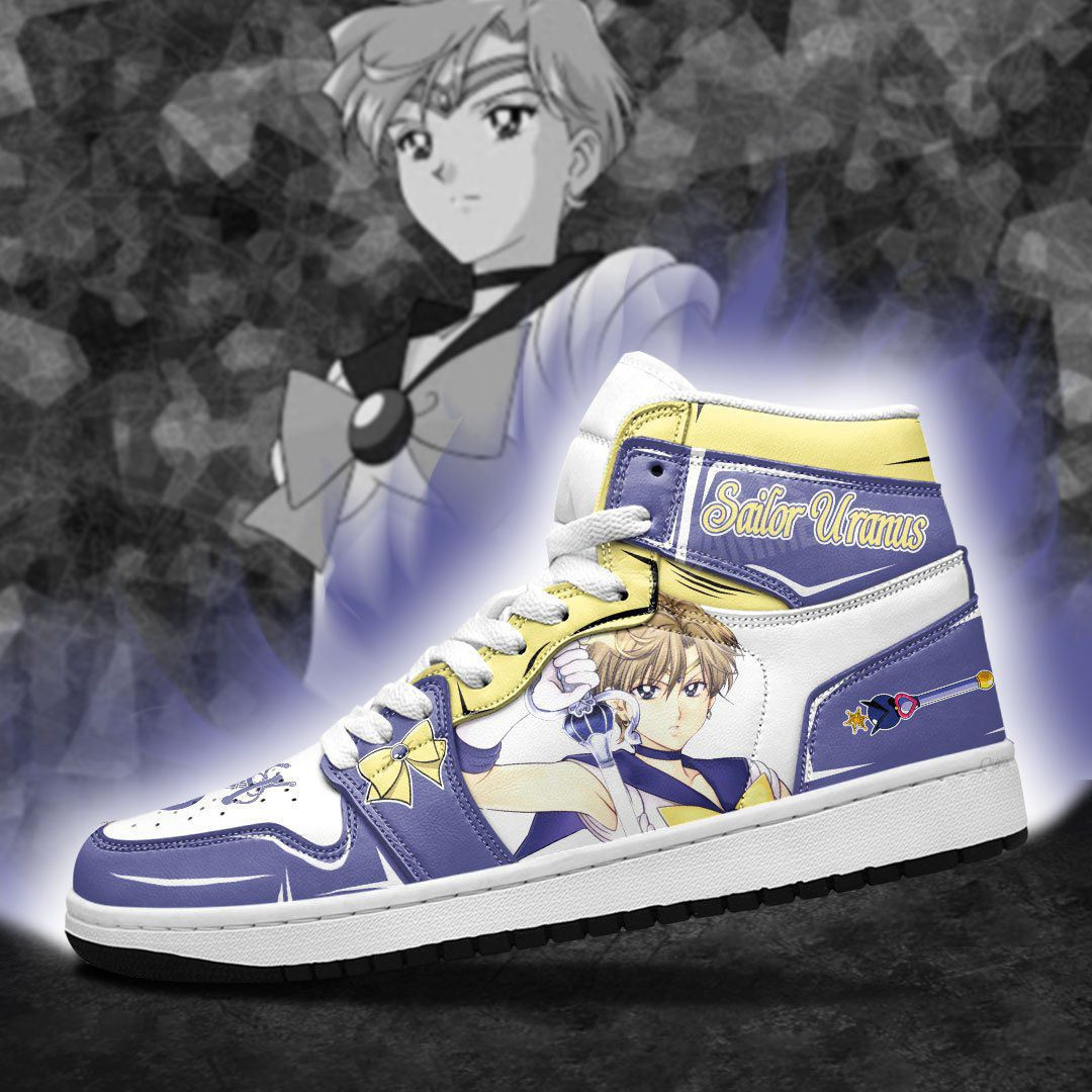 Sailor Uranus Sailor Moon Anime 1 High Top Air Jordan Sneaker, Air Jordan Hightop
