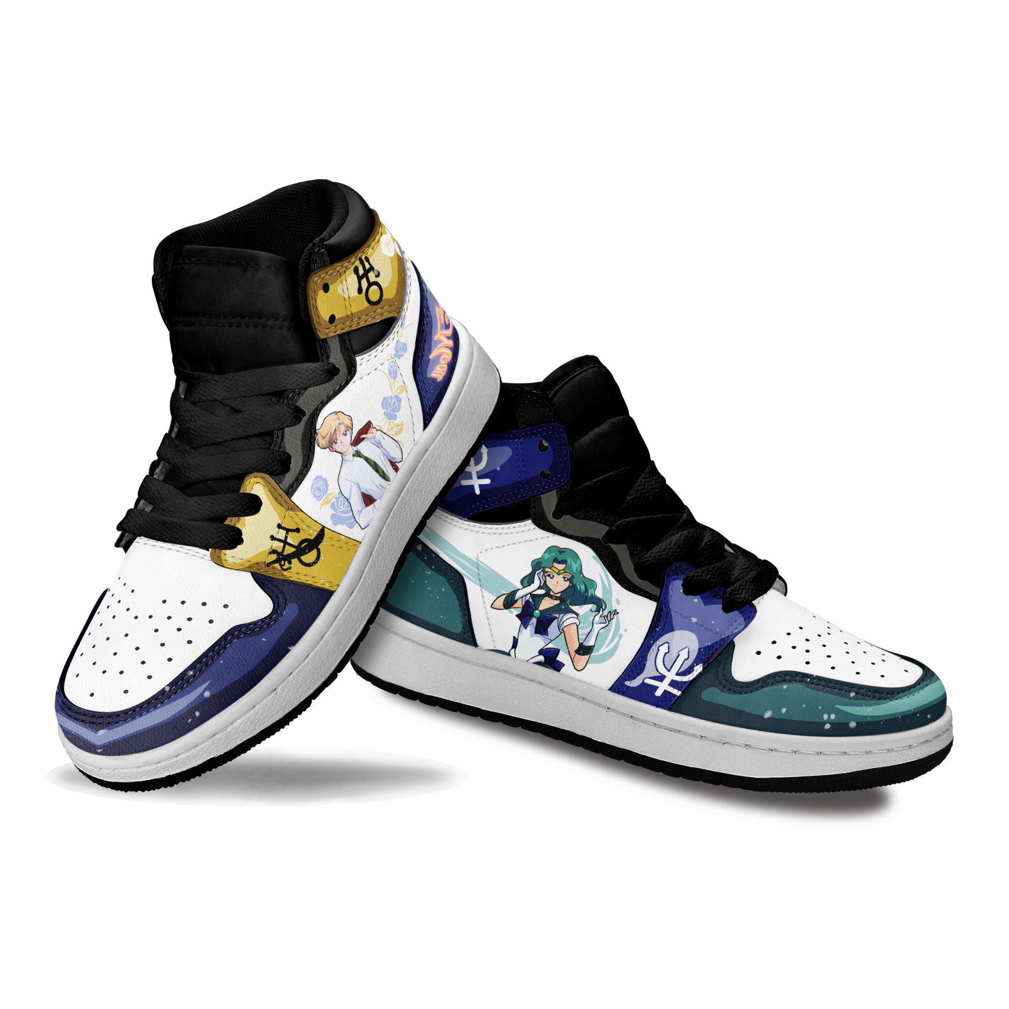 Sailor Uranus Sailor Neptune Kids Sneakers Custom Sailor Shoes For Kids