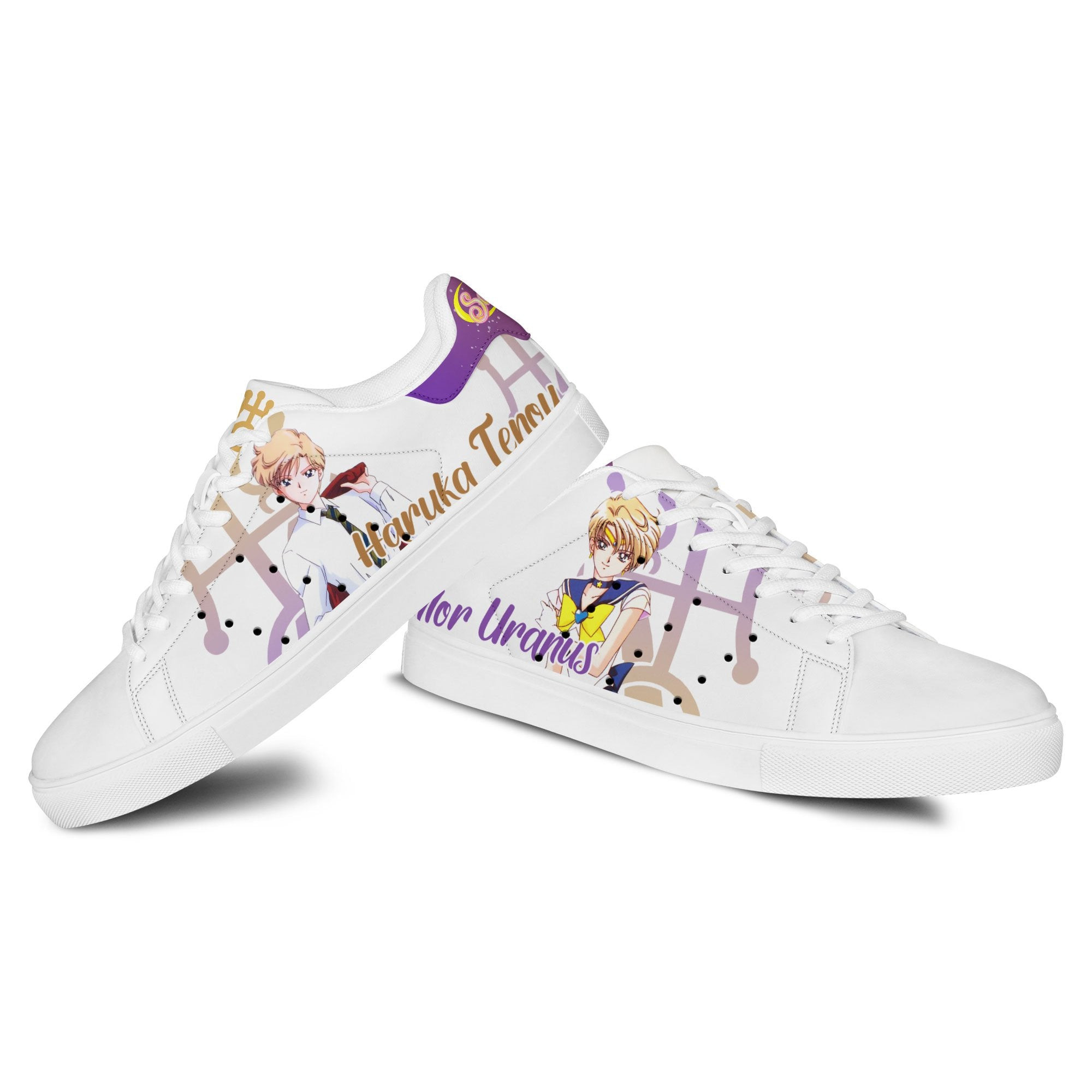 Sailor Uranus Skate Sneakers Custom Anime Sailor Shoes
