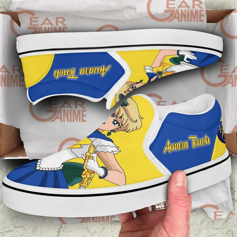 Sailor Uranus Slip-On Shoes Canvas Anime Sailor Custom Shoes