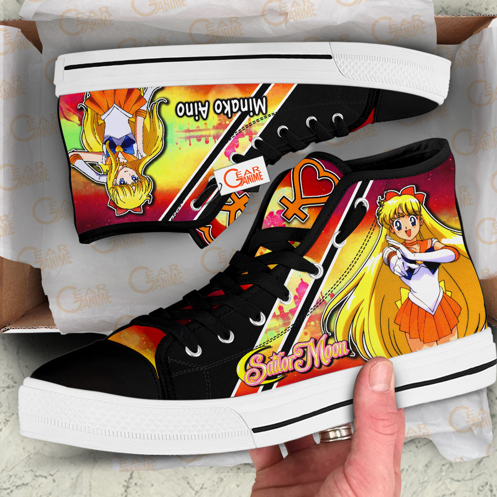 Sailor Venus Anime Custom High Top Shoes