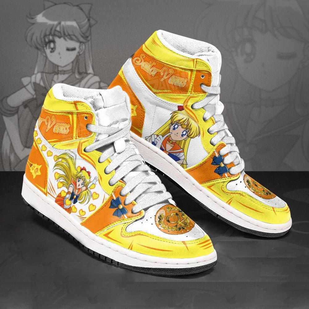 Sailor Venus Sailor Moon Anime 1 High Top Air Jordan Sneaker, Air Jordan Hightop