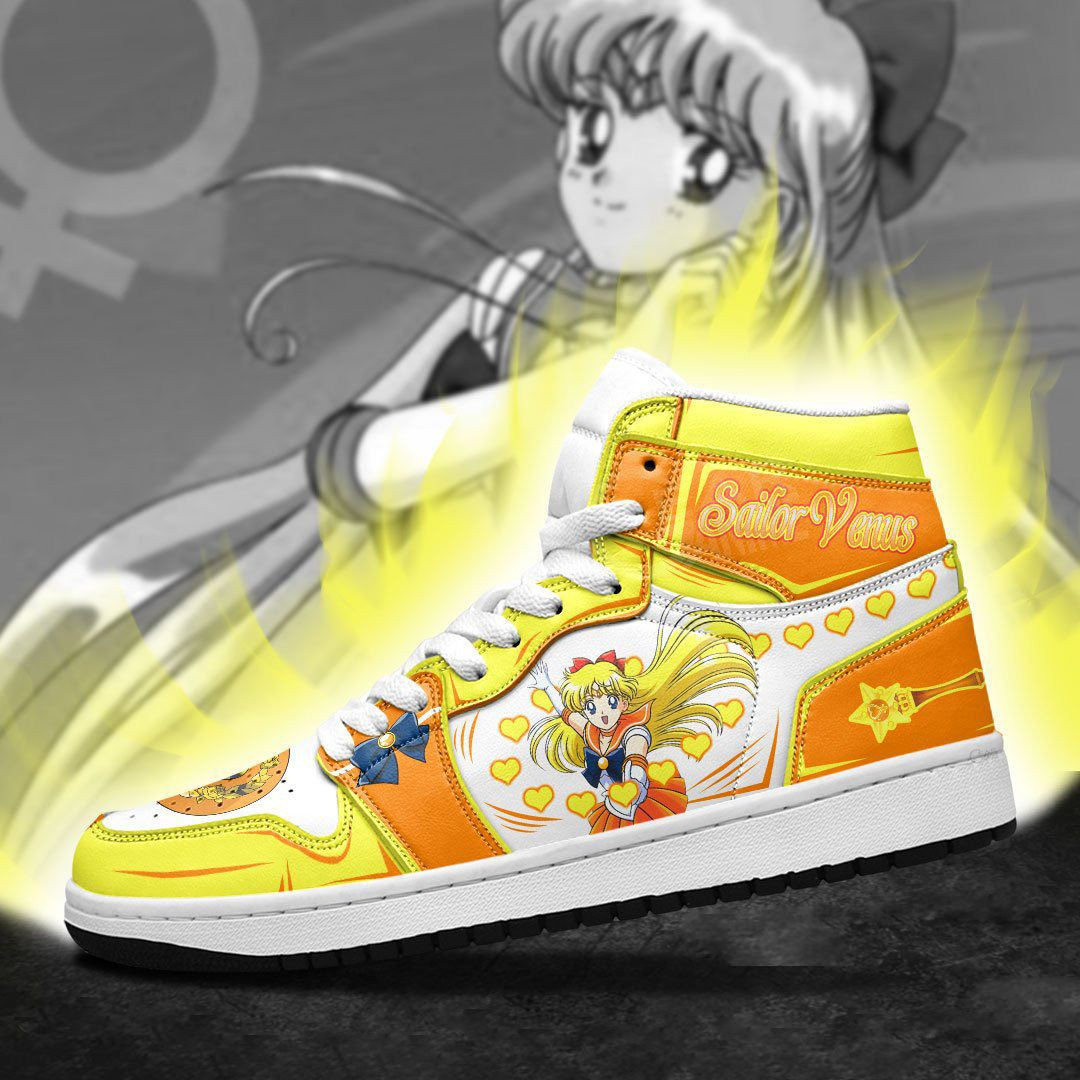 Sailor Venus Sailor Moon Anime 1 High Top Air Jordan Sneaker, Air Jordan Hightop