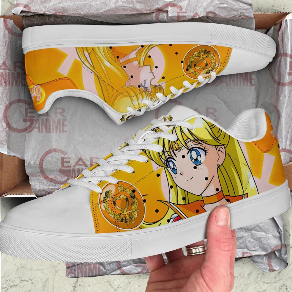 Sailor Venus Skate Shoes Sailor Anime Custom Shoes