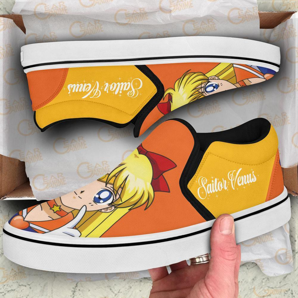 Sailor Venus Slip-On Shoes Canvas Sailor Anime Custom Shoes