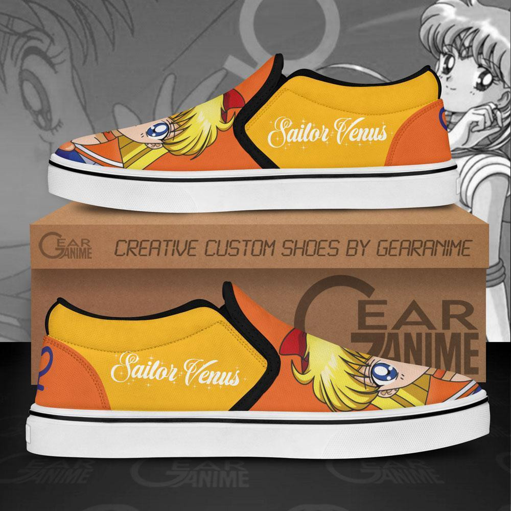 Sailor Venus Slip-On Shoes Canvas Sailor Anime Custom Shoes
