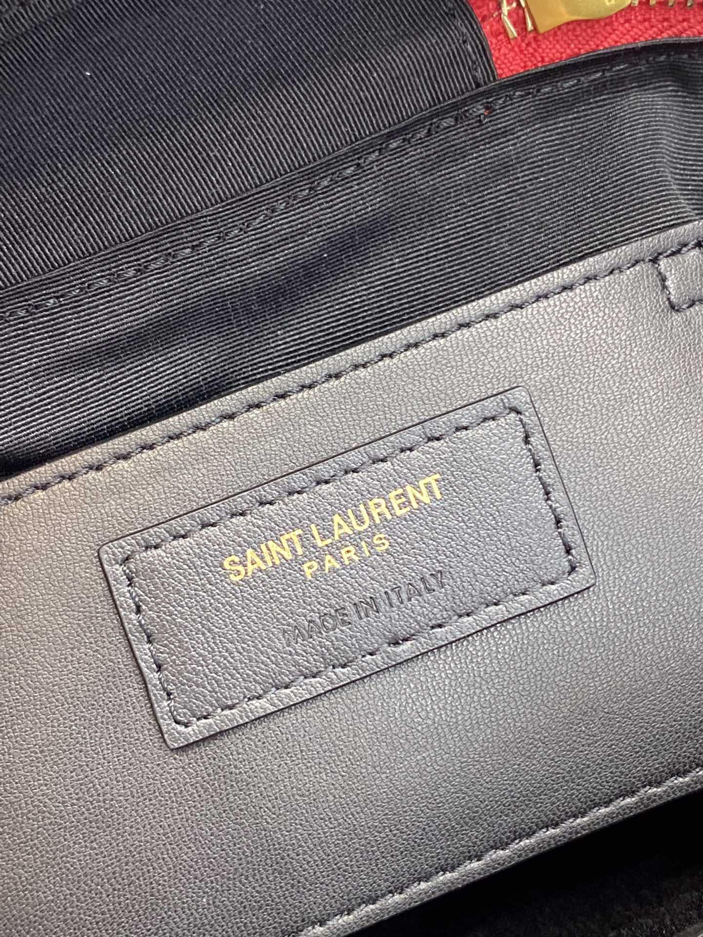 Saint Laurent 80’s Vanity Bag In Carré-Quilted Grain De Poudre Red For Women 6.4in/16.5cm YSL 649779DME276805