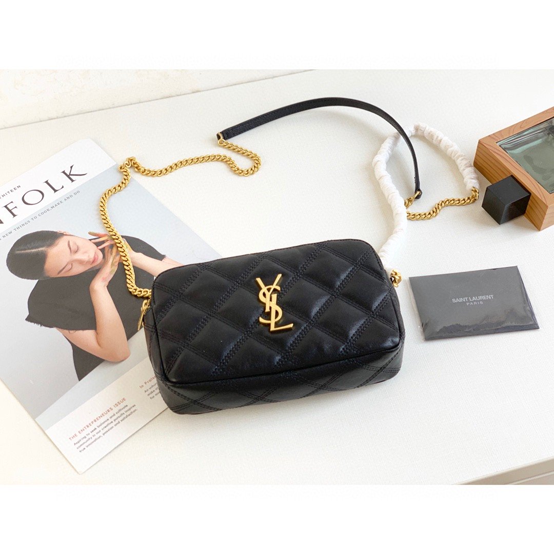 Saint Laurent Becky Crossbody Bag Black For Women 7in/18cm YSL
