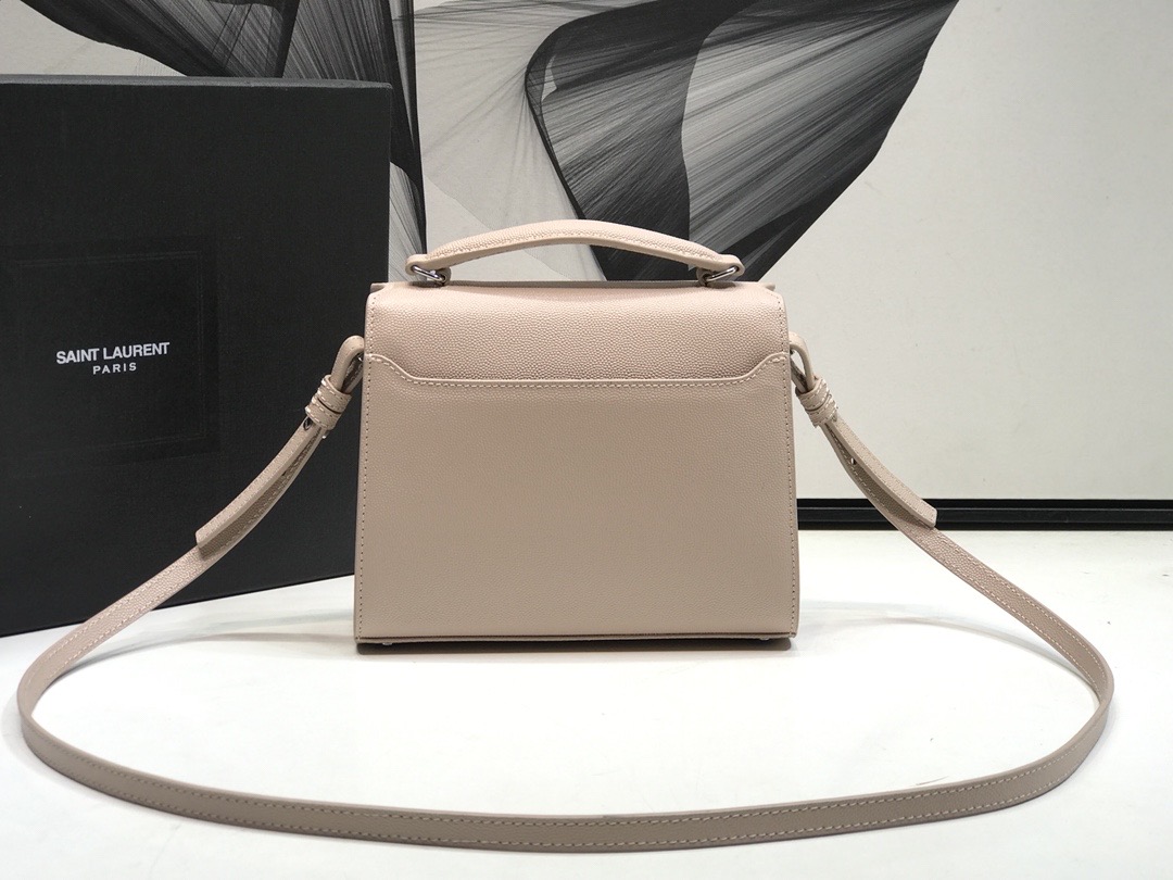 Saint Laurent Cassandra Medium Top Handle Bag Beige For Women 9.6in/24.5cm YSL  