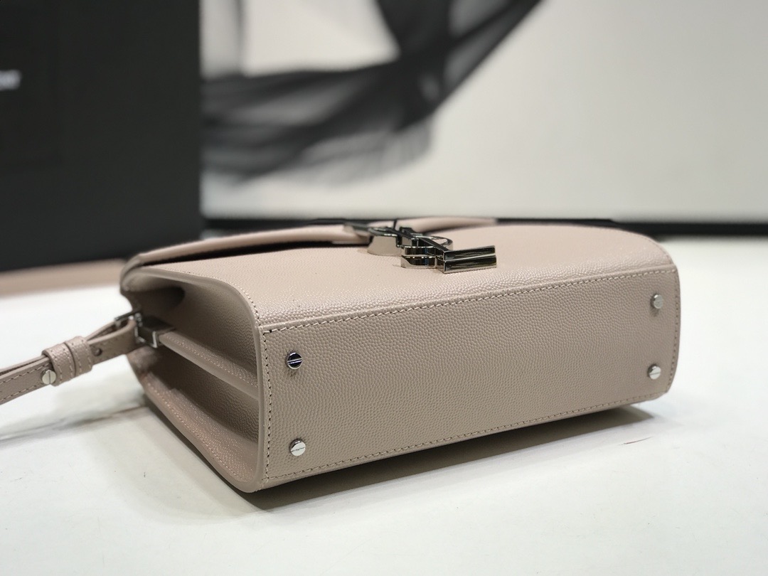 Saint Laurent Cassandra Medium Top Handle Bag Beige For Women 9.6in/24.5cm YSL  