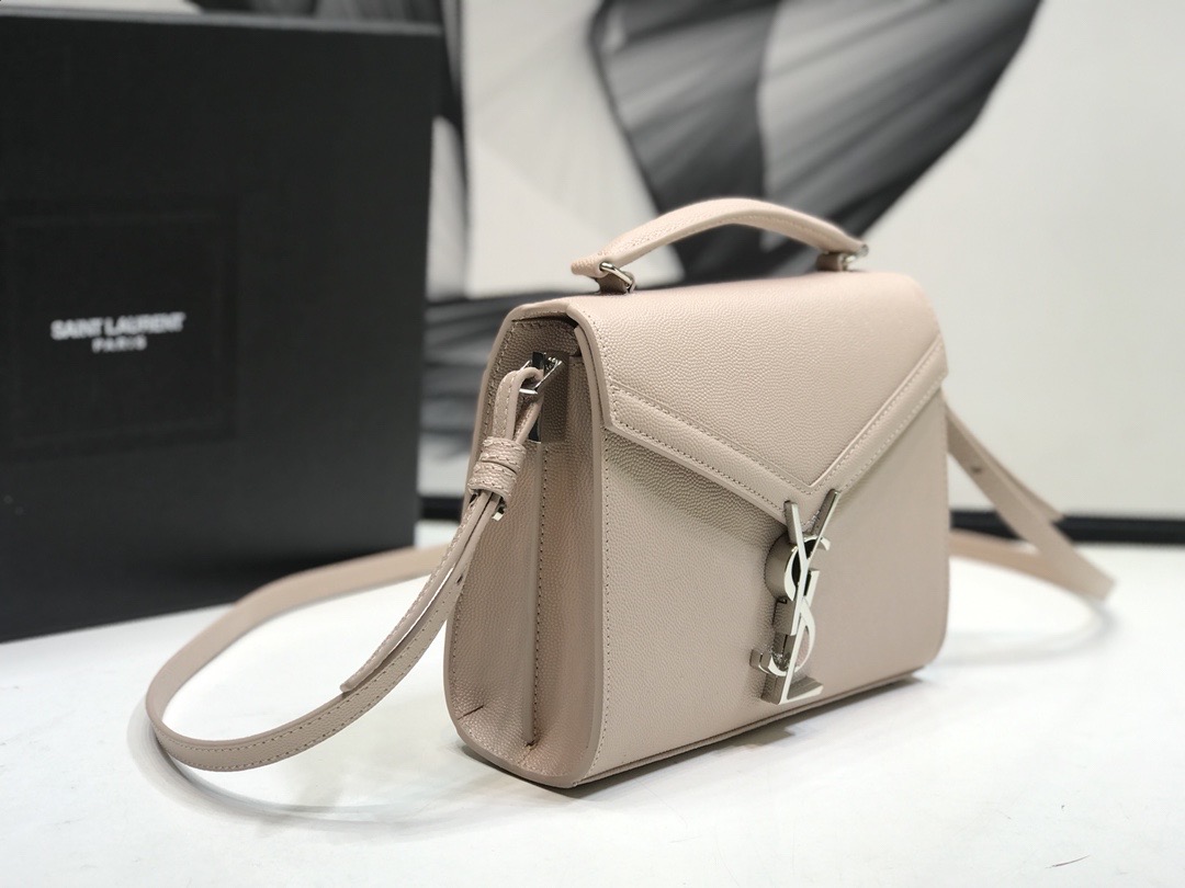 Saint Laurent Cassandra Medium Top Handle Bag Beige For Women 9.6in/24.5cm YSL  