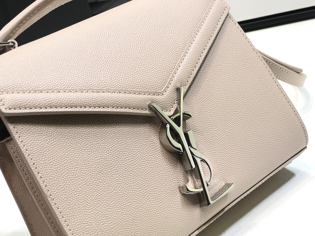 Saint Laurent Cassandra Medium Top Handle Bag Beige For Women 9.6in/24.5cm YSL  
