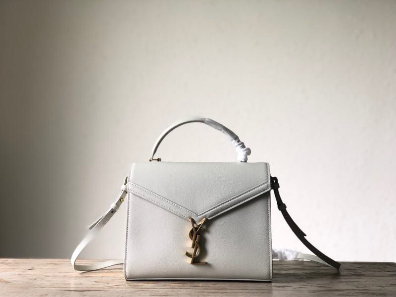 Saint Laurent Cassandra Medium Top Handle Bag Black For Women 8.7in/22cm YSL