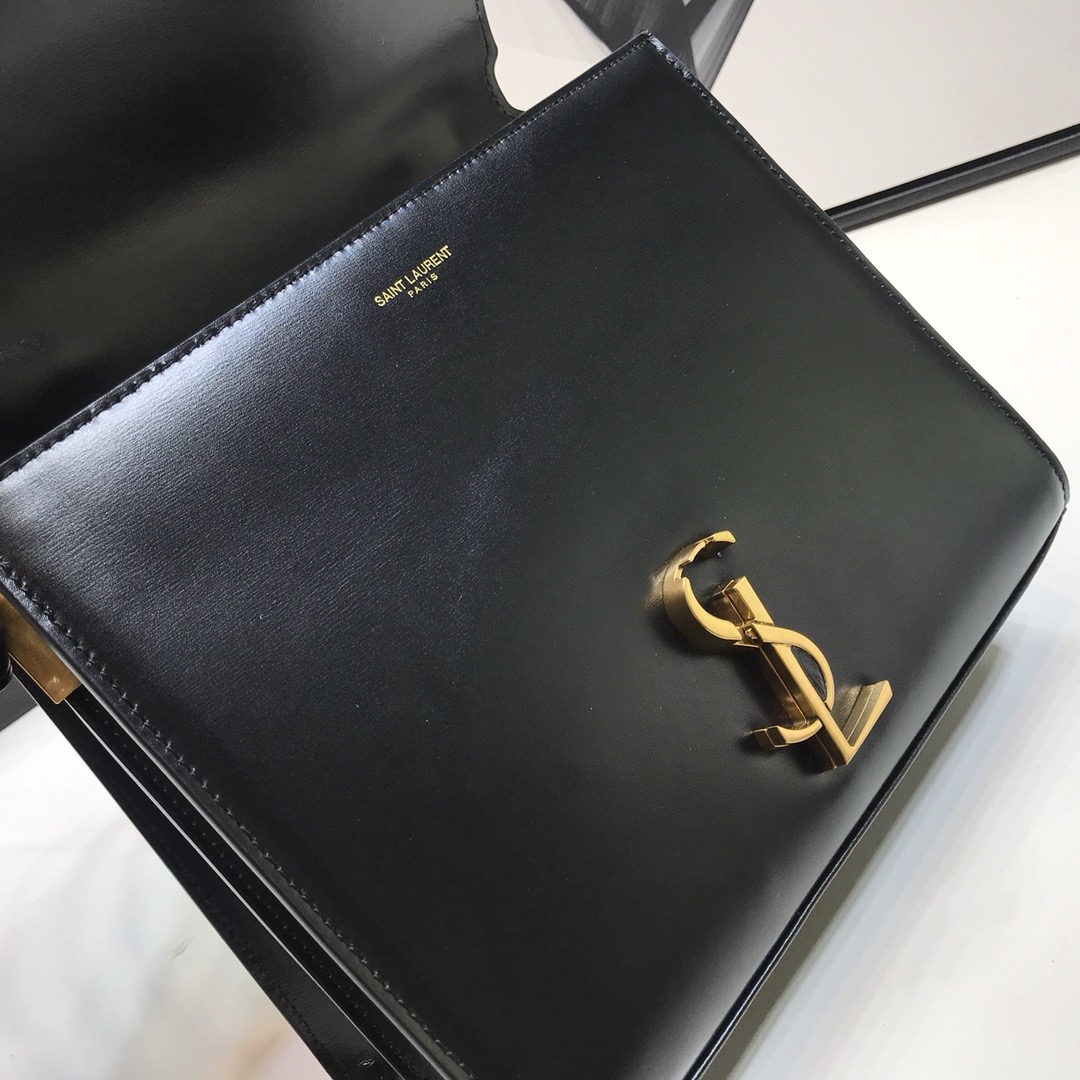 Saint Laurent Cassandra Medium Top Handle Bag In Grain Black For Women 9.6in/24.5cm YSL 623931BOW0W1000