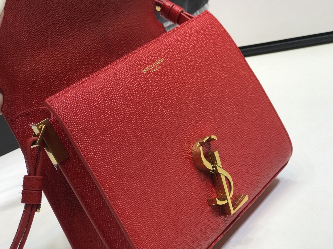 Saint Laurent Cassandra Medium Top Handle Bag Red For Women 9.6in/24.5cm YSL  