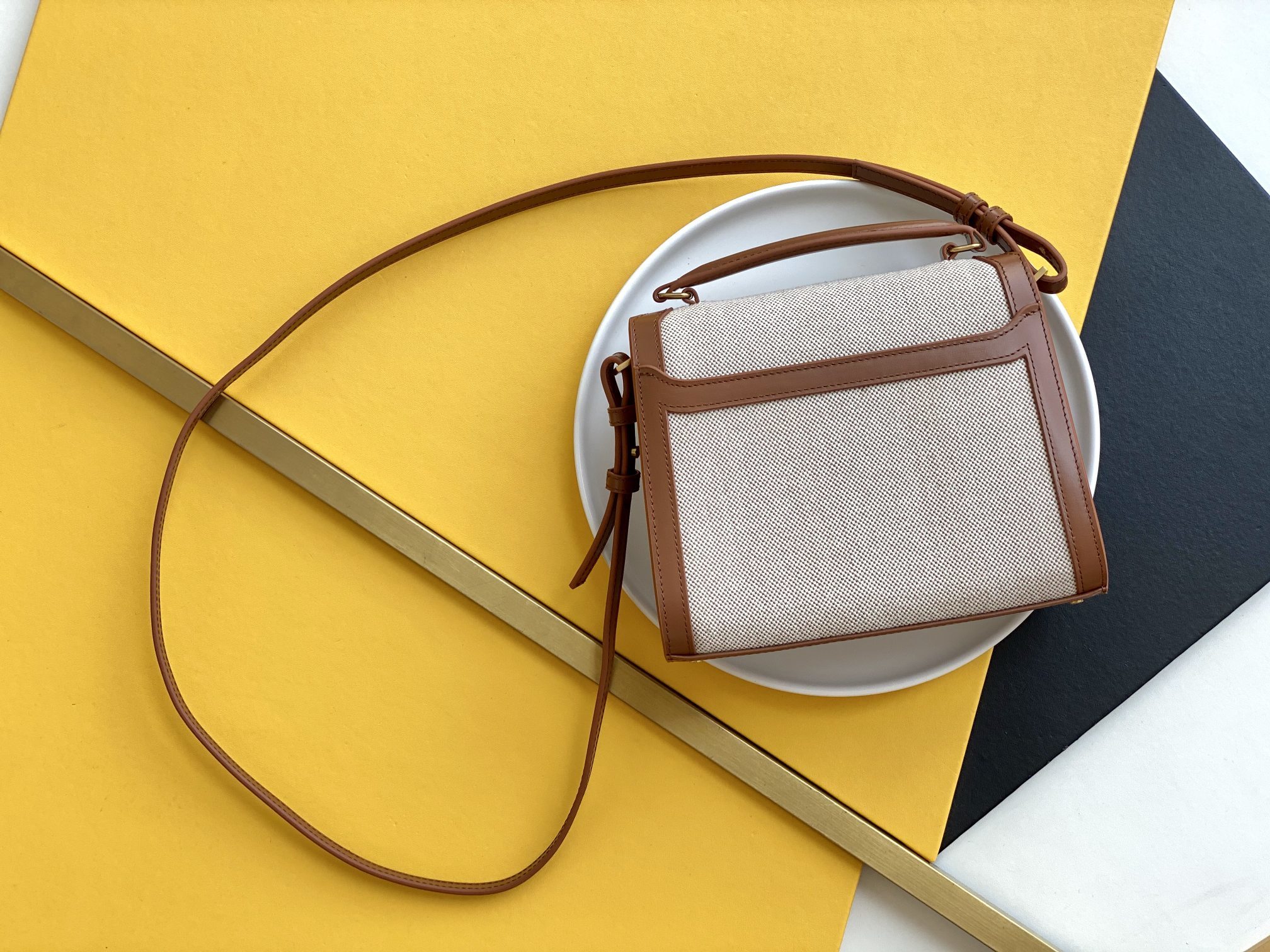 Saint Laurent Cassandra Mini Top Handle Bag For Women 7.8in/20cm Gold Hardware YSL 623930HZD2J9380
