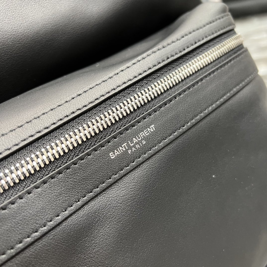 Saint Laurent City Backpack Unisex For Women 15in/38cm Black YSL