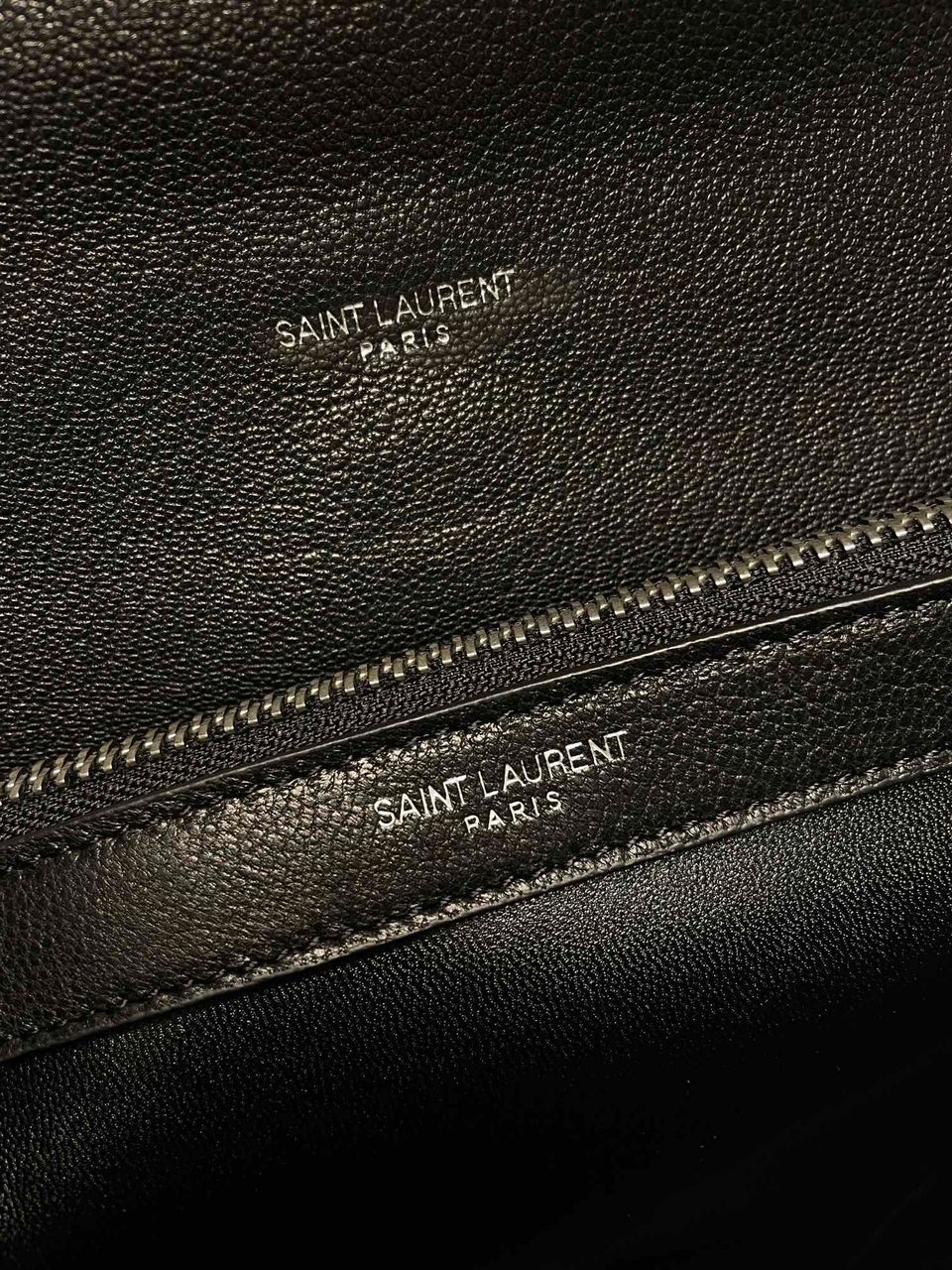 Saint Laurent College Large Chain Bag Black With Silver Toned Hardware For Women 12.6in/32cm YSL 600278BR