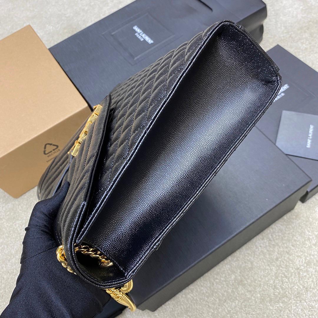 Saint Laurent Envelope Large Bag In Mix Matelasse Grain De Poudre Embossed 12.2in/31cm YSL