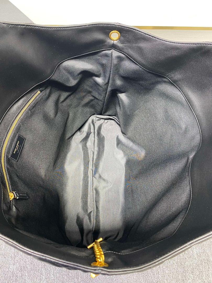Saint Laurent Icare Maxi Shopping Bag For Women 16.9in/43cm Black YSL