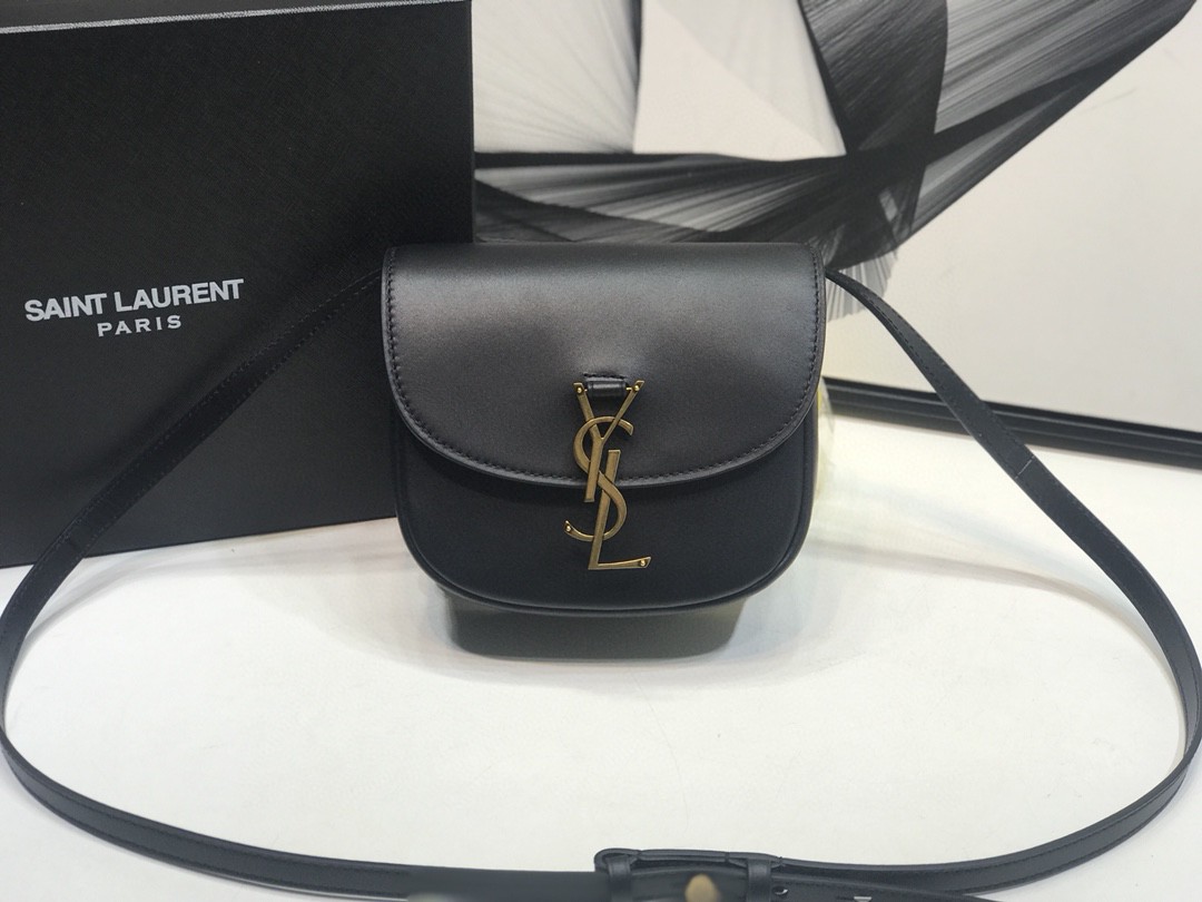 Saint Laurent Kaia Medium Shoulder Bag Black For Women 8.5in/22cm YSL