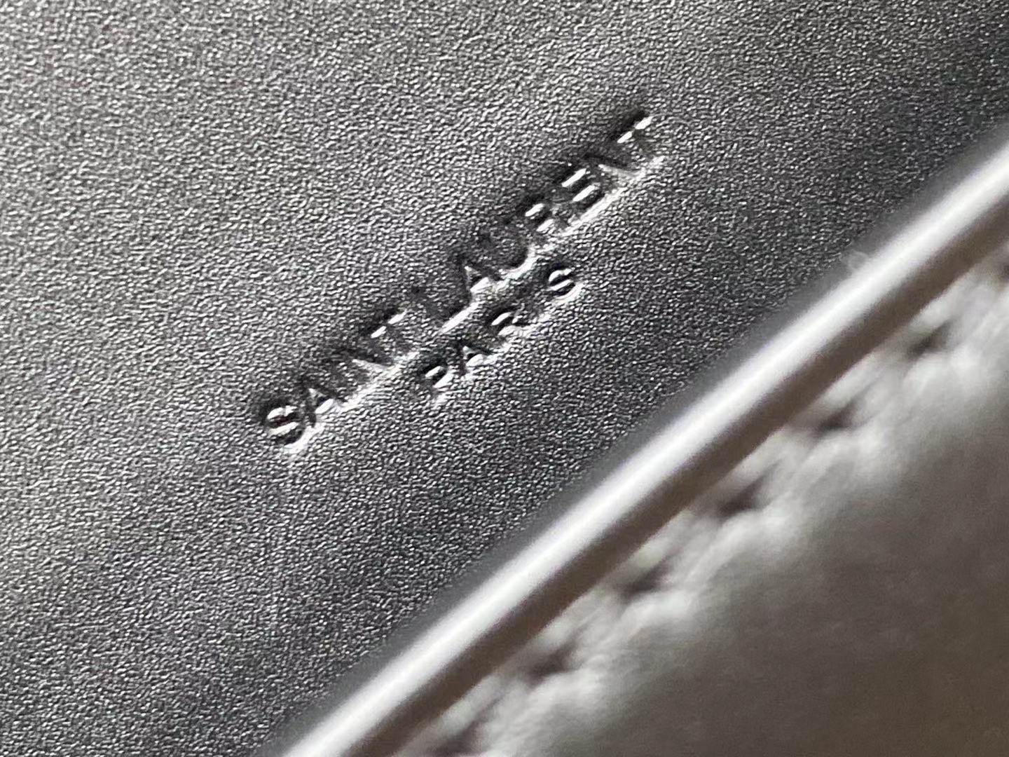 Saint Laurent Kaia North/South Satchel Bag In Vegetable Tanned Black Material With Gold Hardware For Women 6.6in/18cm YSL 668809BWR0W1000
