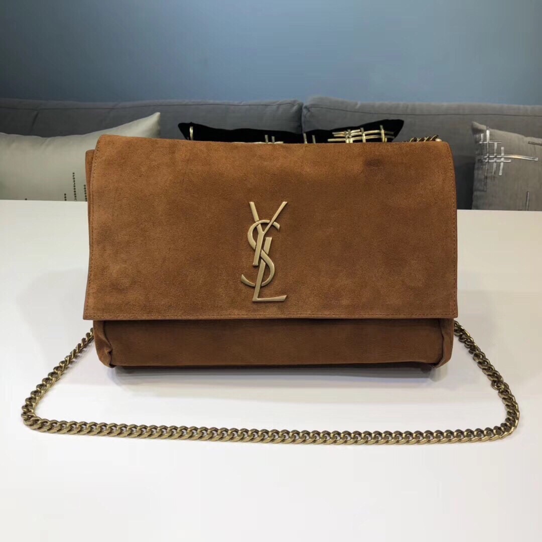 Saint Laurent Kate Medium Reversible Chain Bag Brown For Women 28.5in/11.2cm YSL 5538041S78W7761
