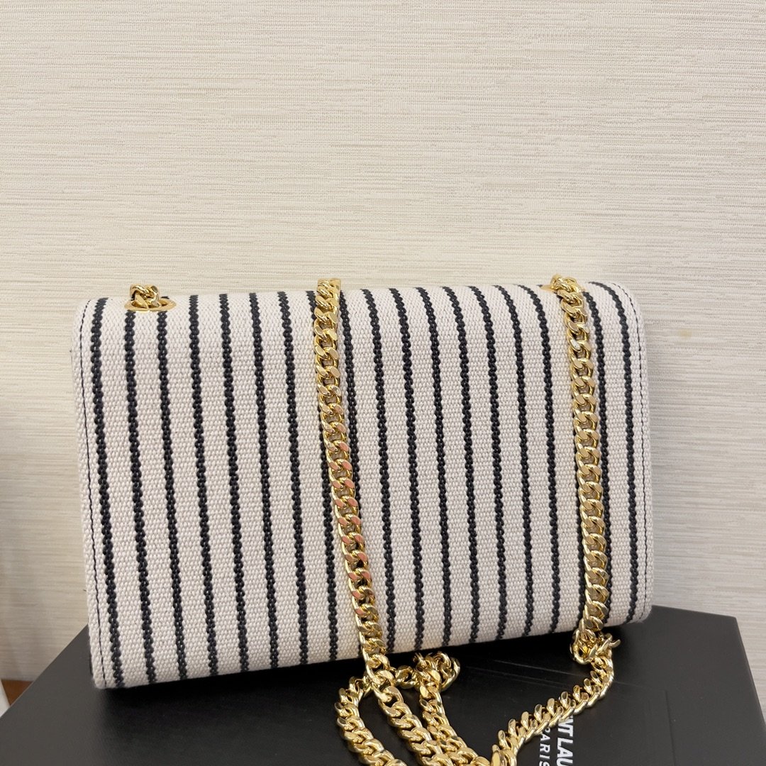 Saint Laurent Kate Small Chain Bag In Canvas For Women 7.9in/20cm YSL 469390FAACG9583