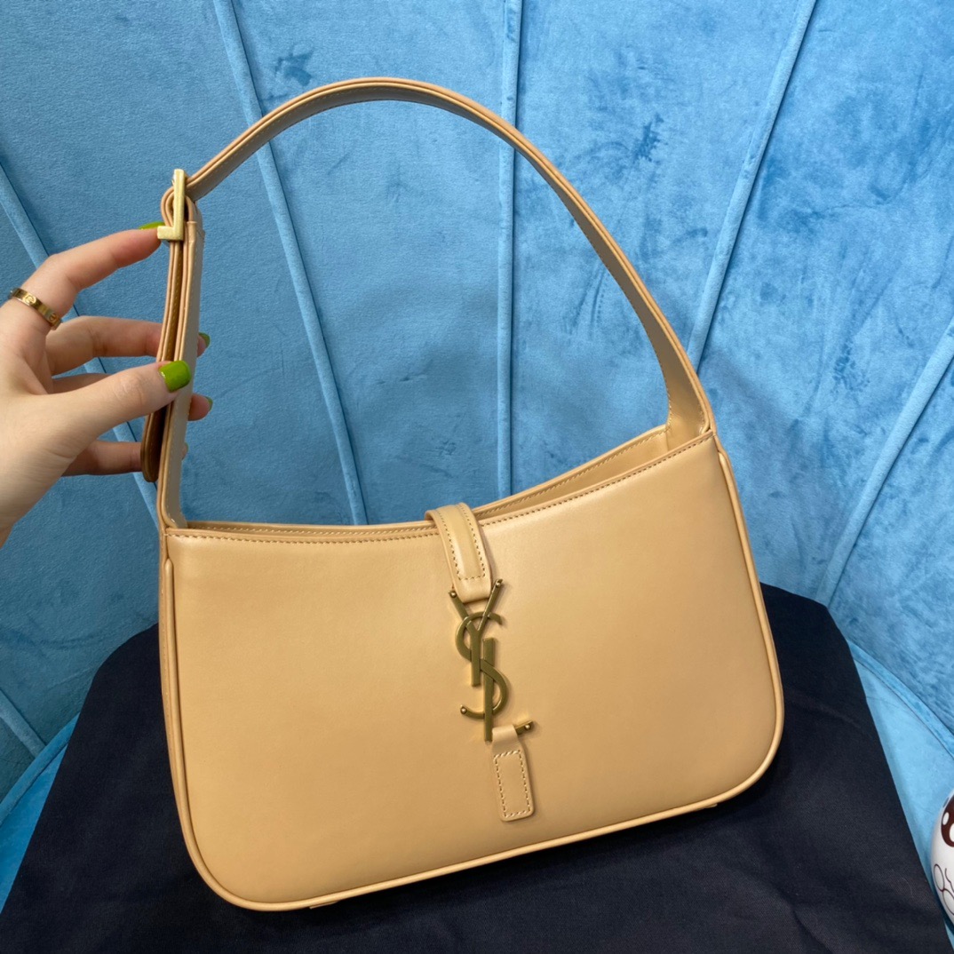 Saint Laurent Le 5 À 7 Hobo Bag In Smooth Beige For Women 9in/23cm YSL  6572282R20W9832
