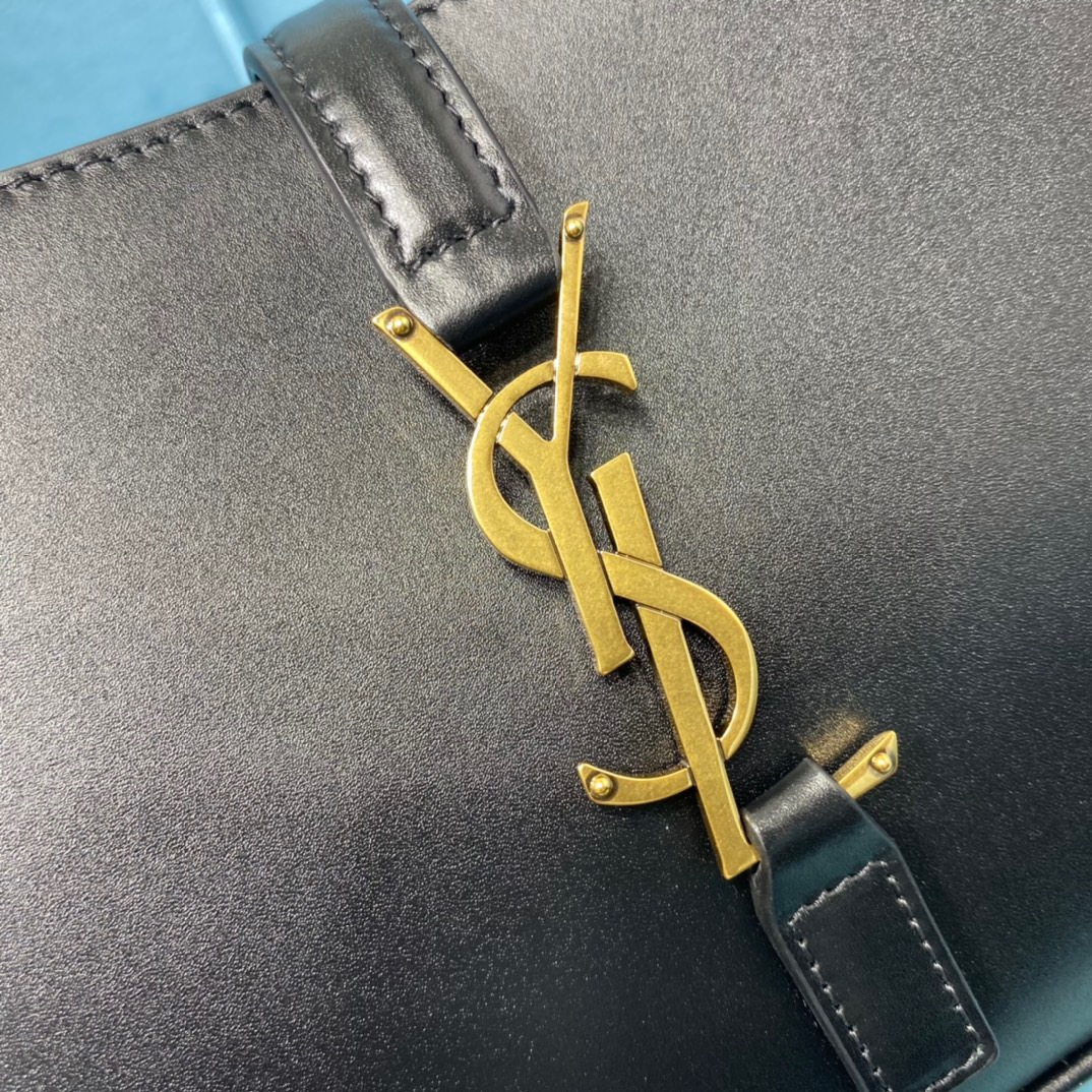 Saint Laurent Le 5 À 7 Hobo Bag In Smooth Black For Women 9in/23cm YSL 6572282R20W1000