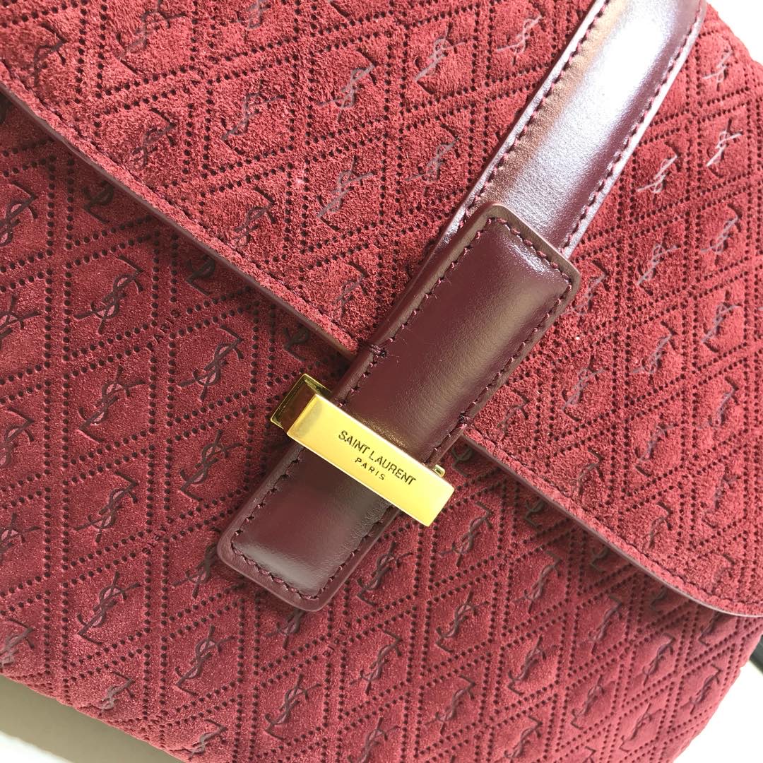 Saint Laurent Le Monogramme Small Satchel In Monogram Canvas And Smooth Bungurdy For Women 9in/23cm YSL