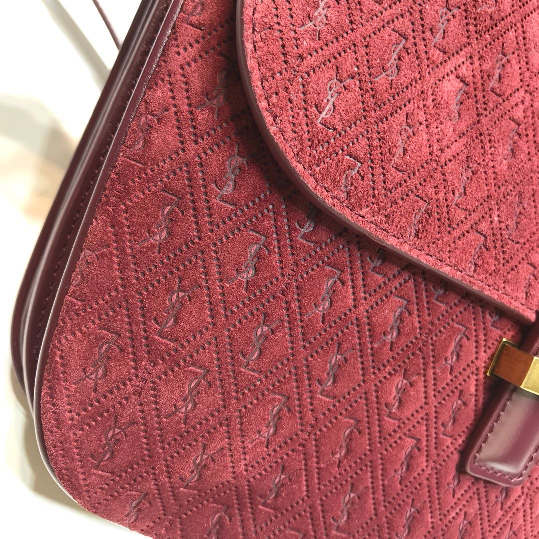 Saint Laurent Le Monogramme Small Satchel In Monogram Canvas And Smooth Bungurdy For Women 9in/23cm YSL