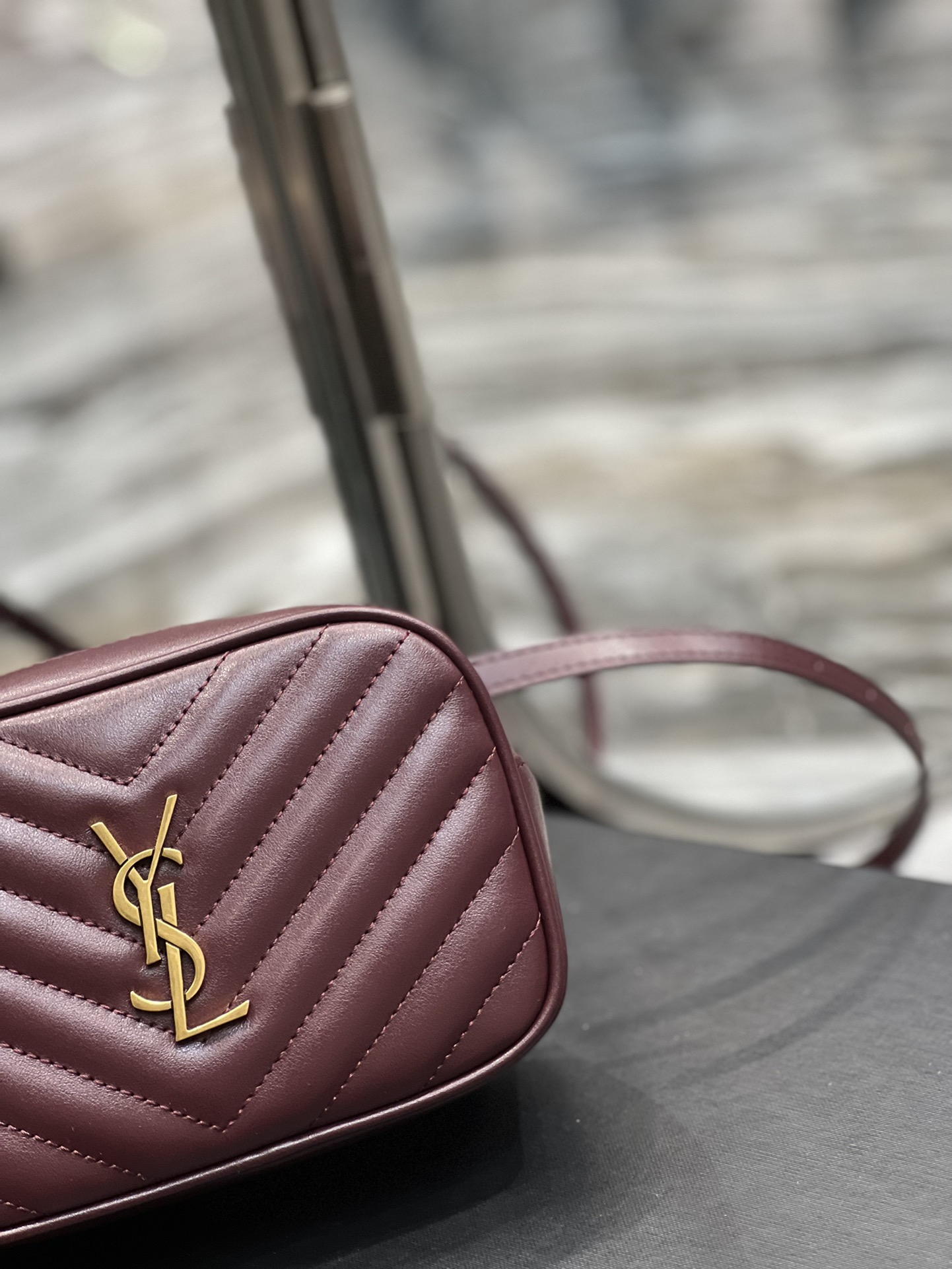 Saint Laurent Lou Belt Bag Red In Matelassé Gold Toned Hardware For Women 6.1in/15cm YSL 614031DV7072721