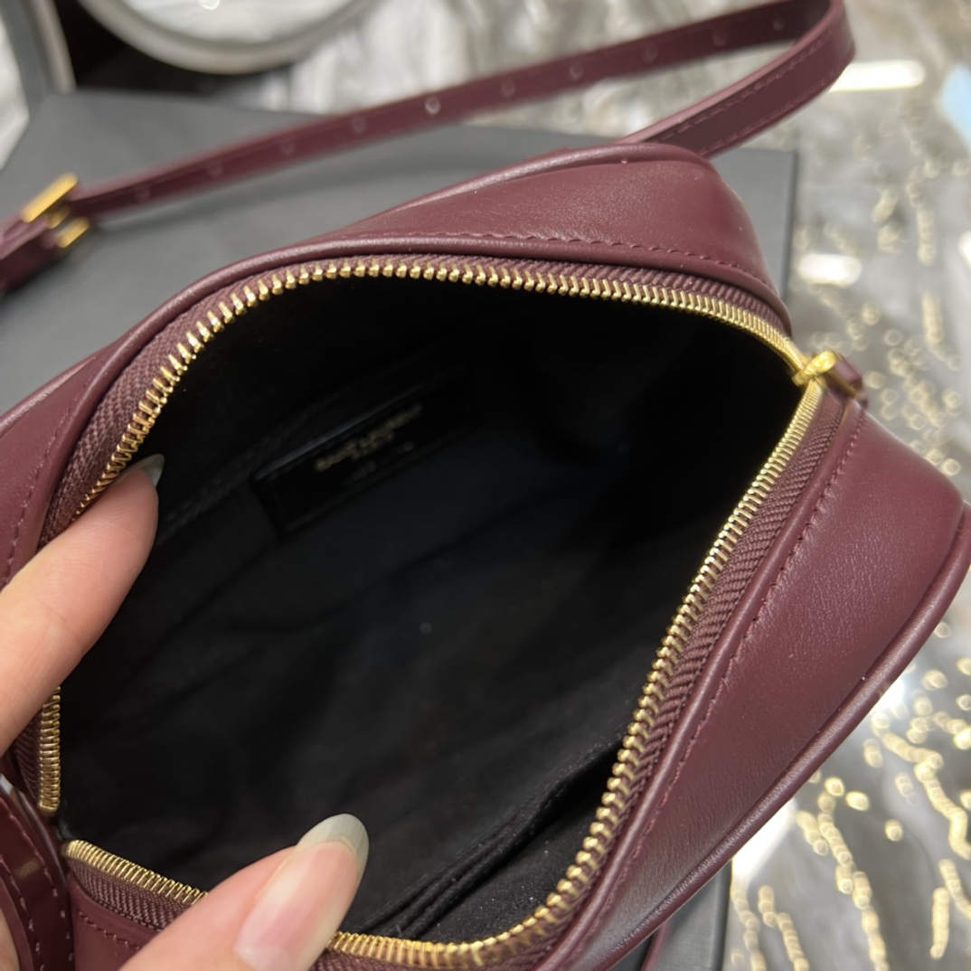 Saint Laurent Lou Belt Bag Red In Matelassé Gold Toned Hardware For Women 6.1in/15cm YSL 614031DV7072721