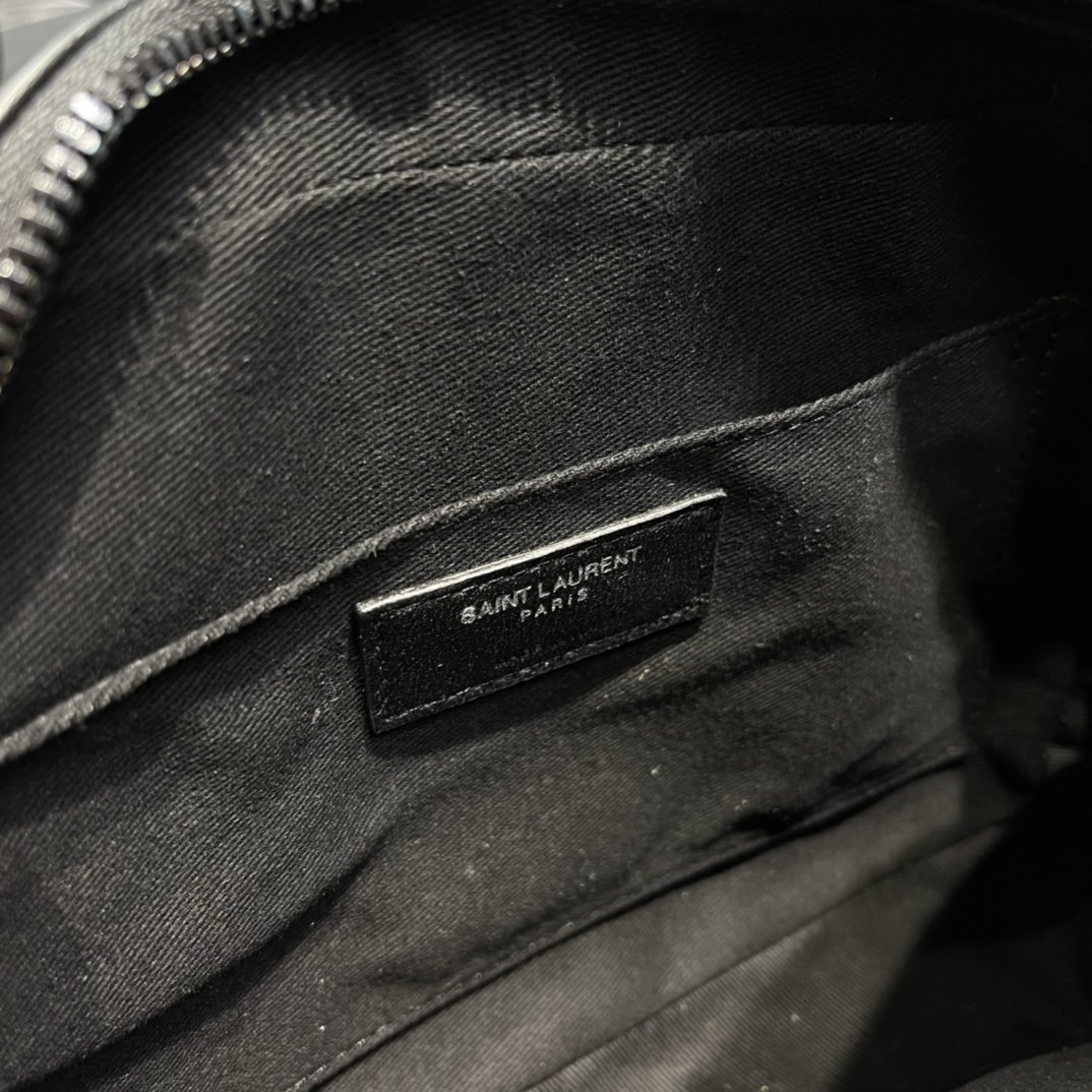 Saint Laurent Lou Camera Bag Black With Metal Hardware For Women 9in/23cm YSL 612544DV7081000