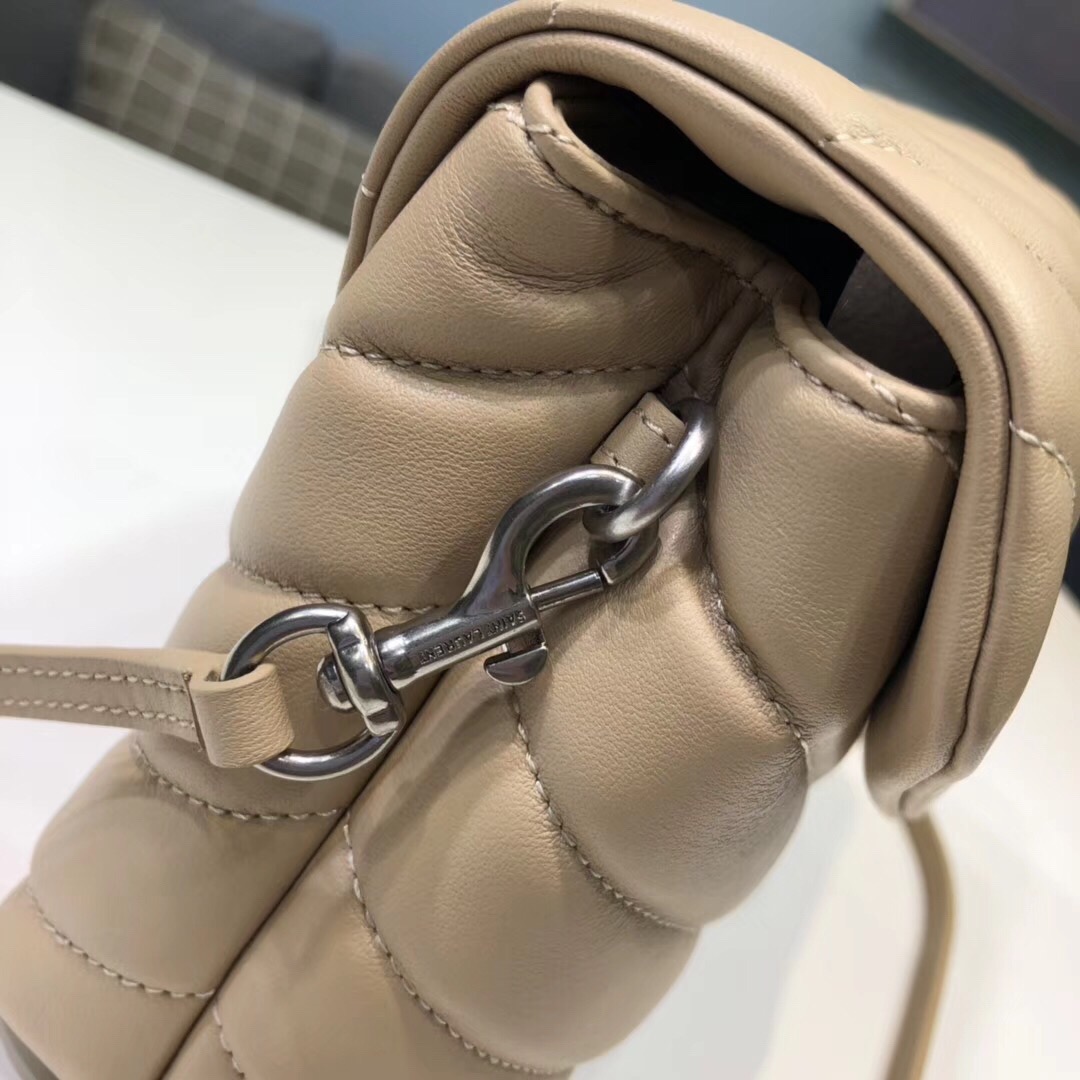 Saint Laurent Loulou Mini Shoulder Bag White For Women 7in/18cm YSL