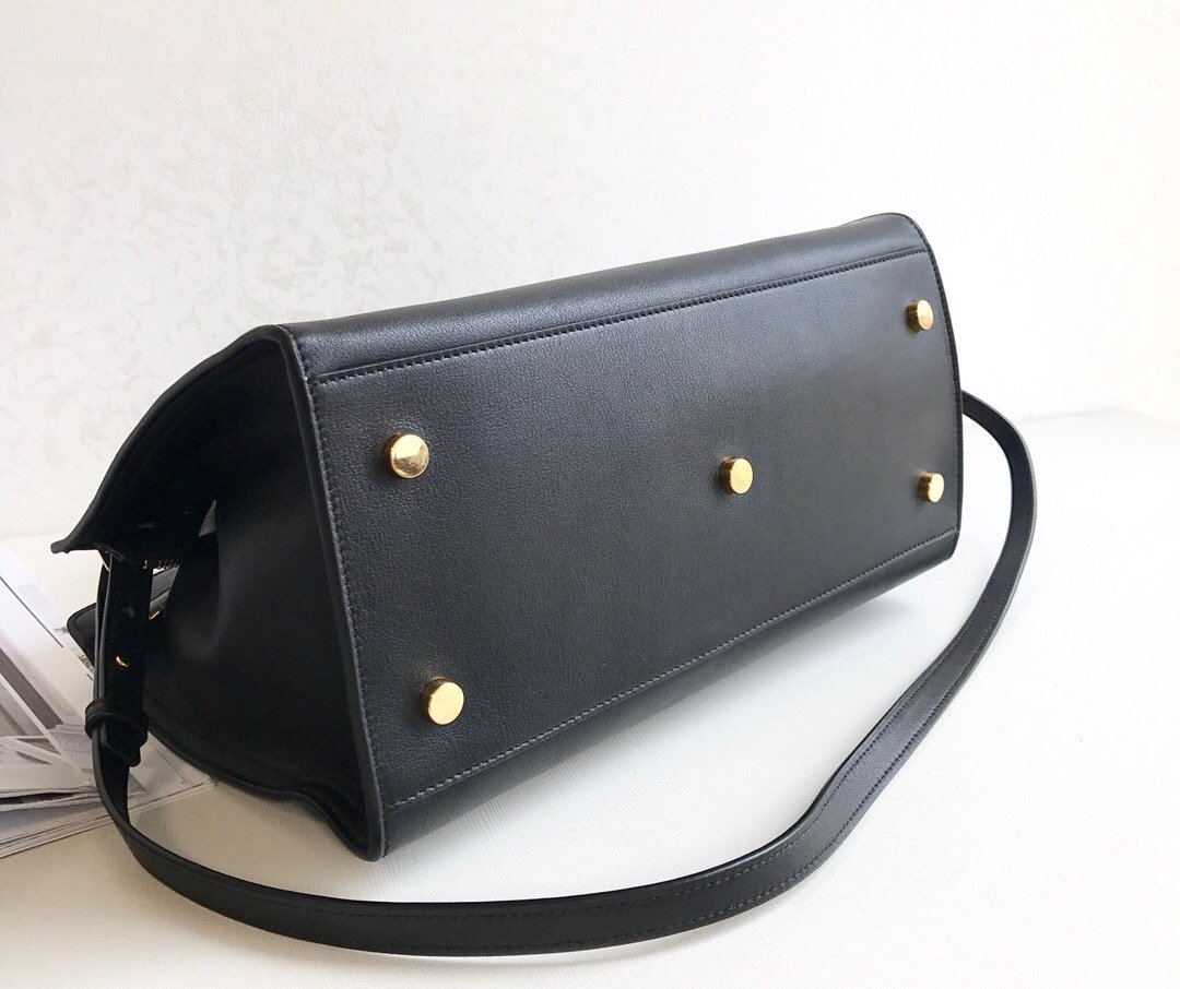 Saint Laurent Monogram Cabas Small Black For Women 12in/31cm YSL