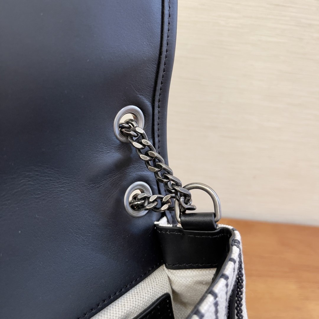 Saint Laurent Niki Medium Chain Bag In Canvas For Women 11in/28cm YSL 633150FAACF9583