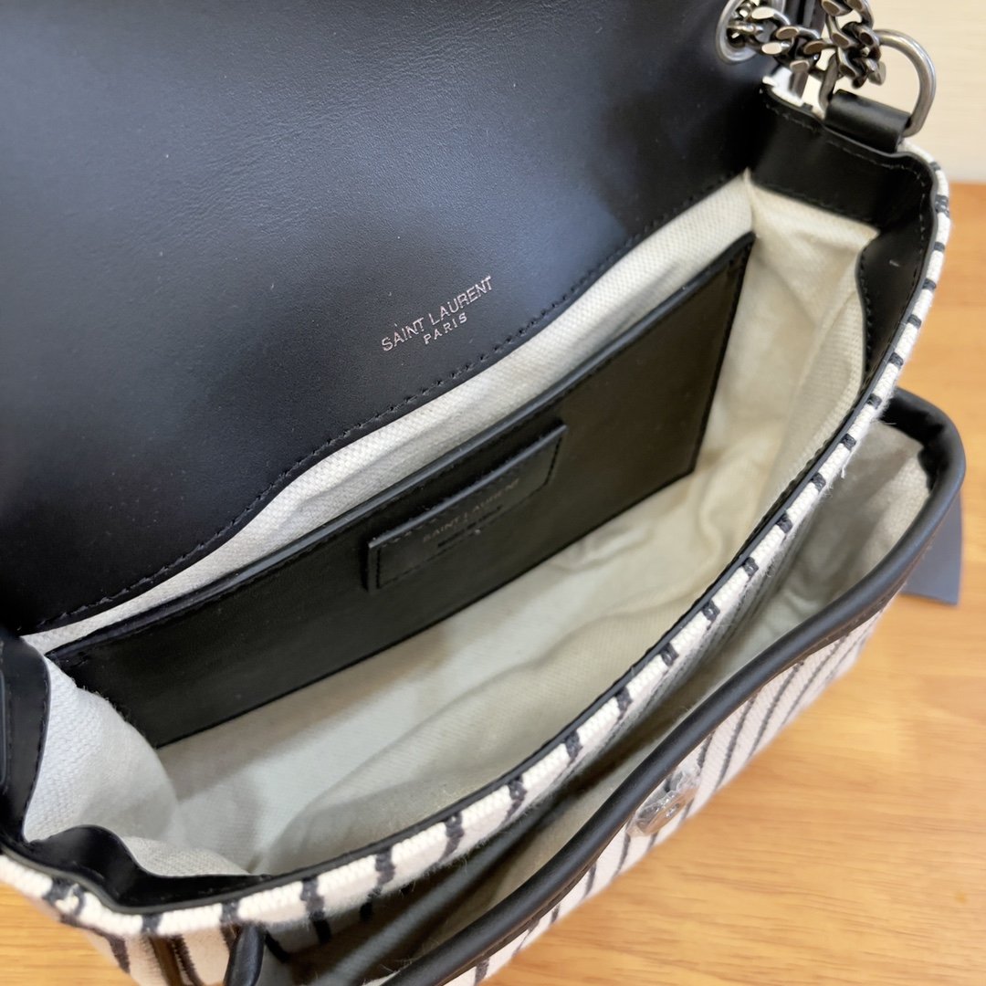 Saint Laurent Niki Medium Chain Bag In Canvas For Women 11in/28cm YSL 633150FAACF9583