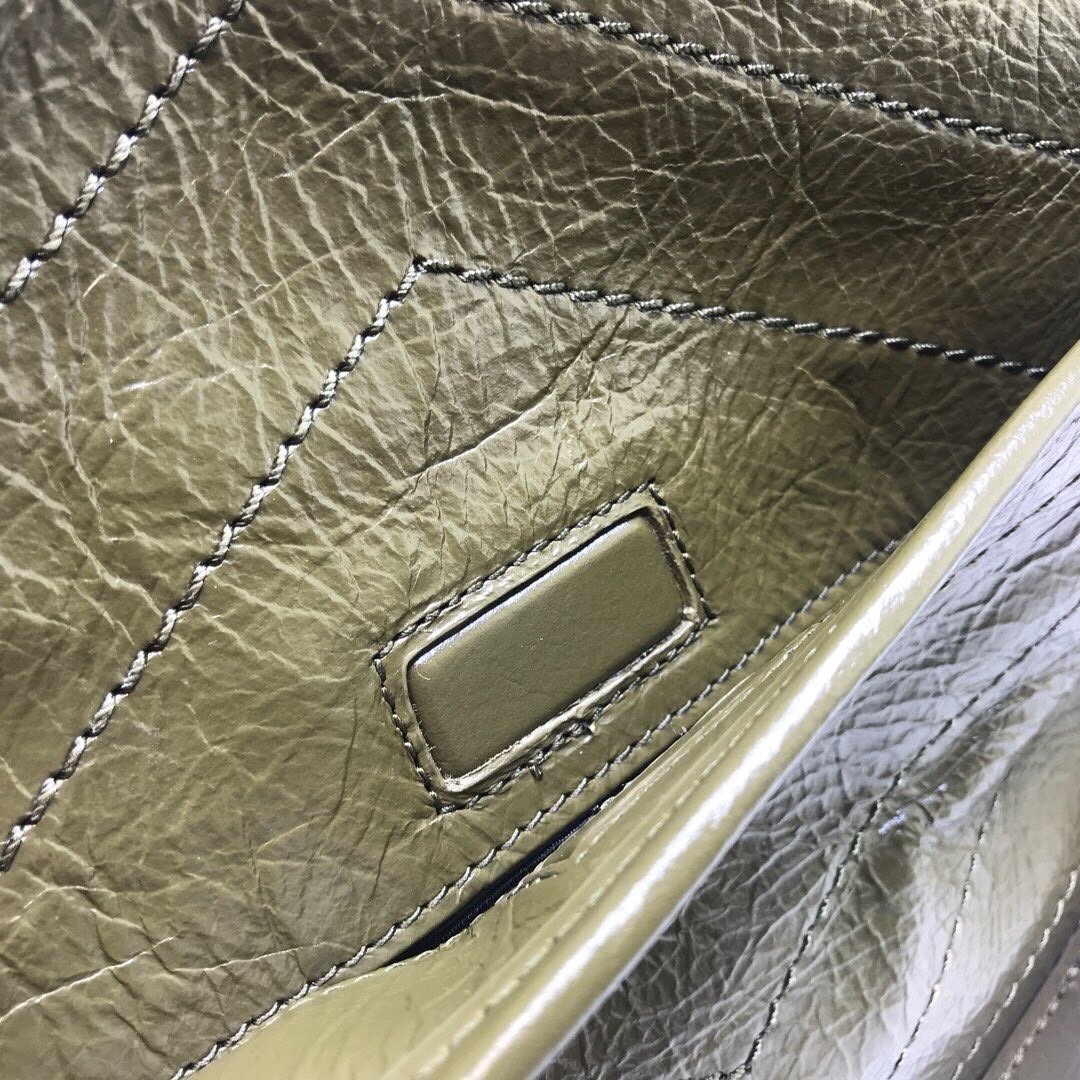 Saint Laurent Niki Medium Chain Bag In Crinkled Vintage Green For Women 11in/28cm YSL 6331581YG041229