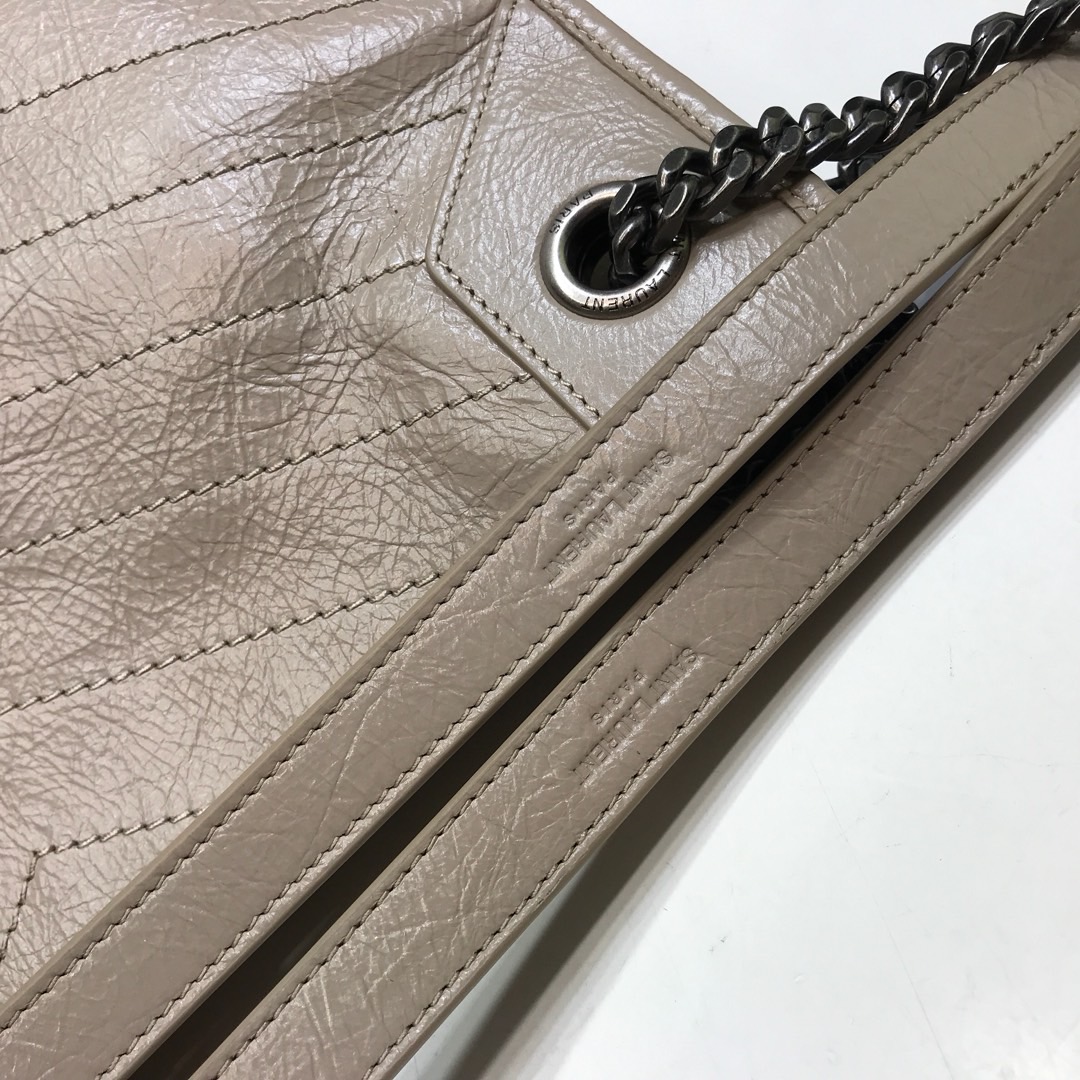 Saint Laurent Niki Medium Shopping Bag Beige For Women 12.6in/32cm YSL 