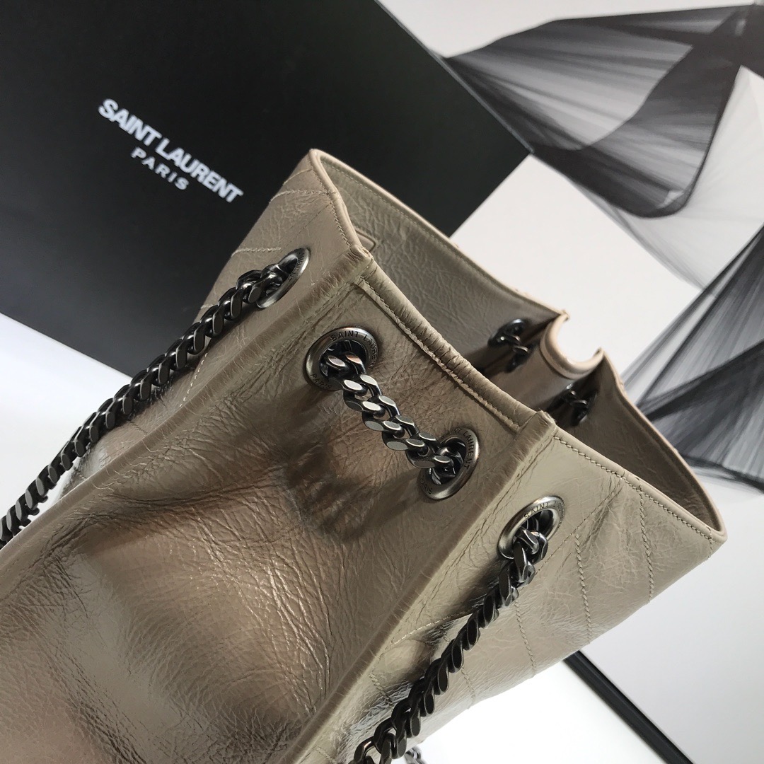 Saint Laurent Niki Medium Shopping Bag Beige For Women 12.6in/32cm YSL 